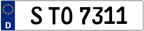 Truck License Plate